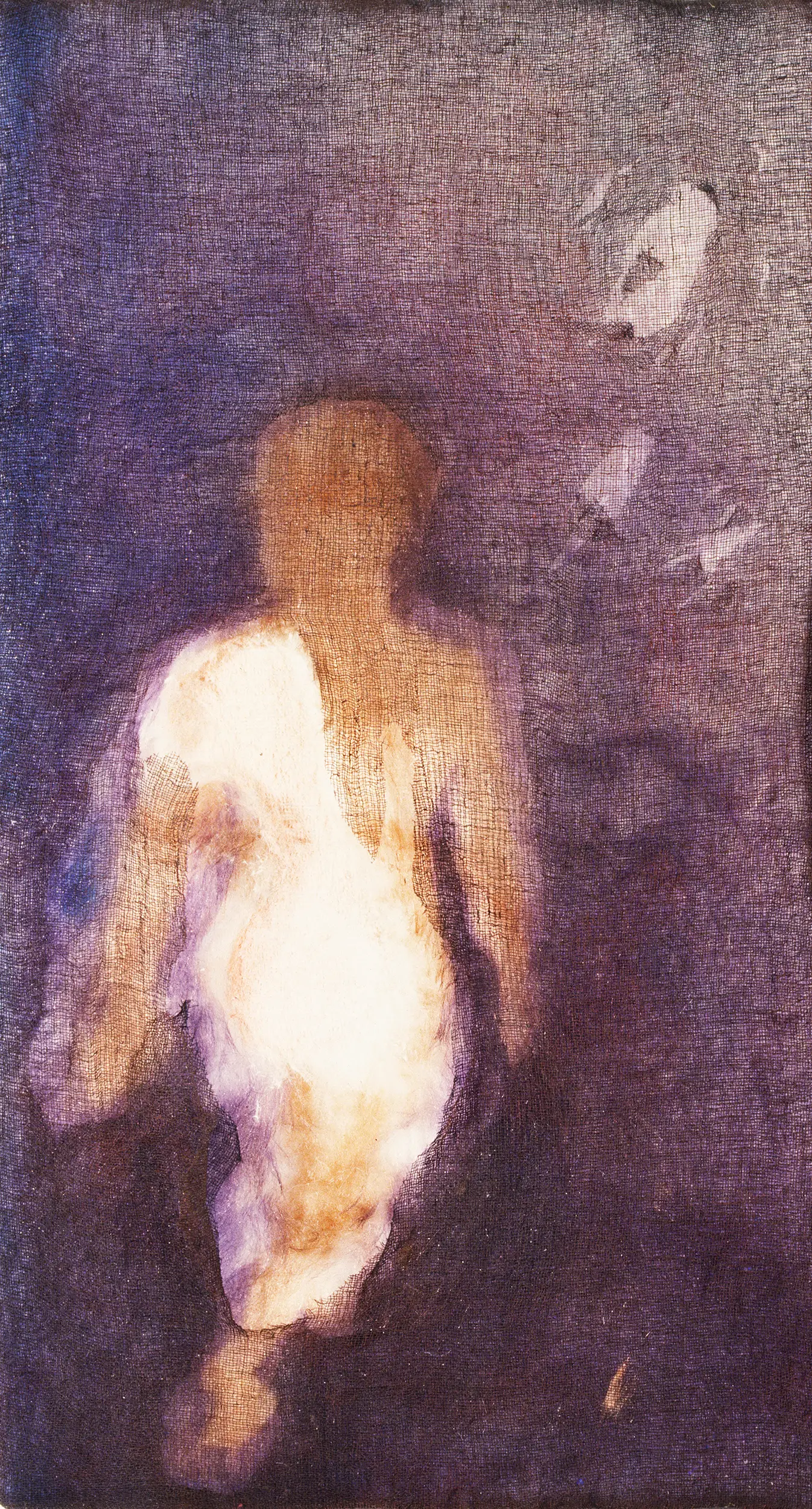 Disappearing Figure - Mixed Media Art | Nicholas Stedman - disappearing figure art, textured painting, Nicholas Stedman mixed media