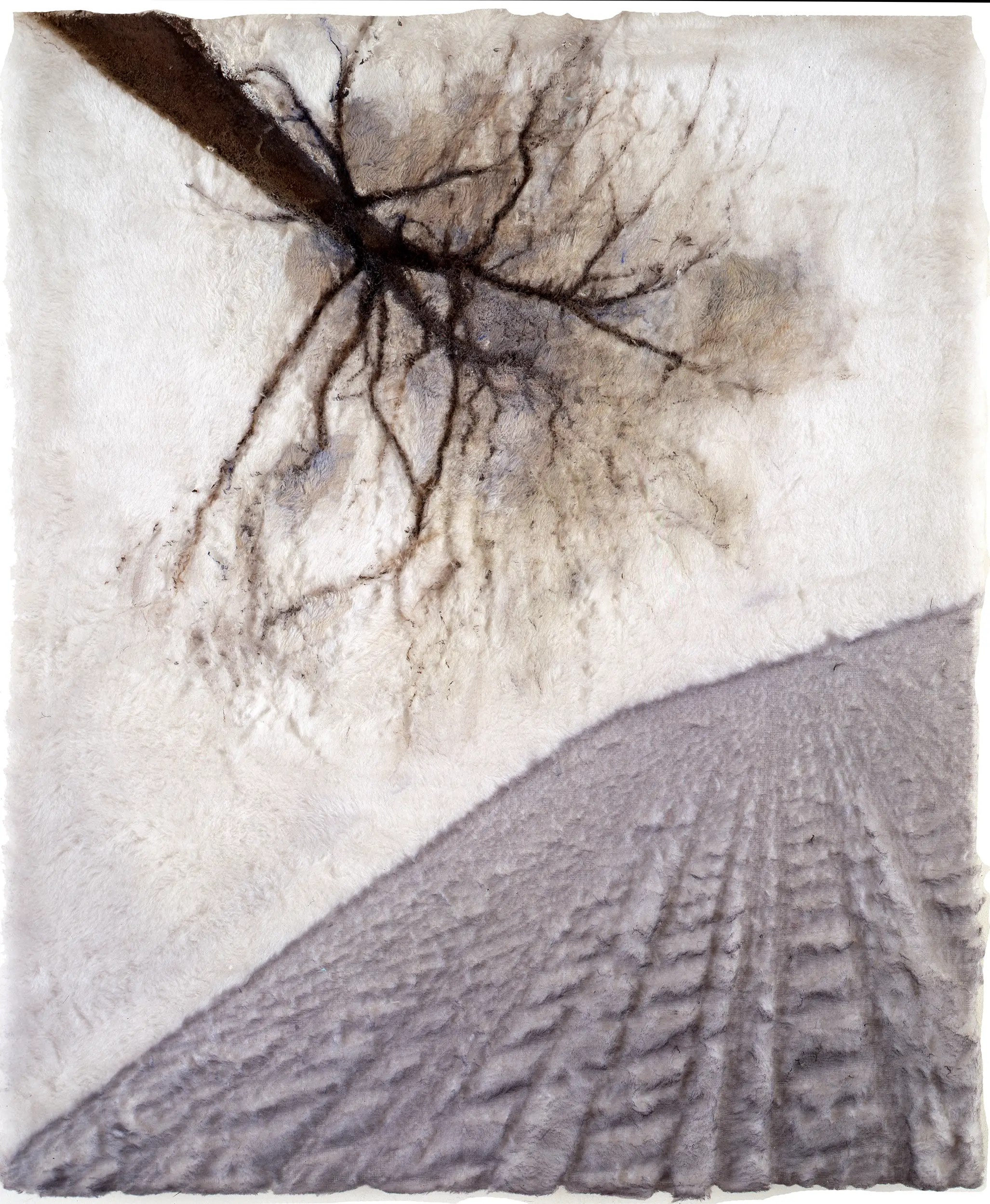 Grey Day La Défense - Urban Mixed Media | Nicholas Stedman - La Defense art, urban mixed media, Paris business district painting