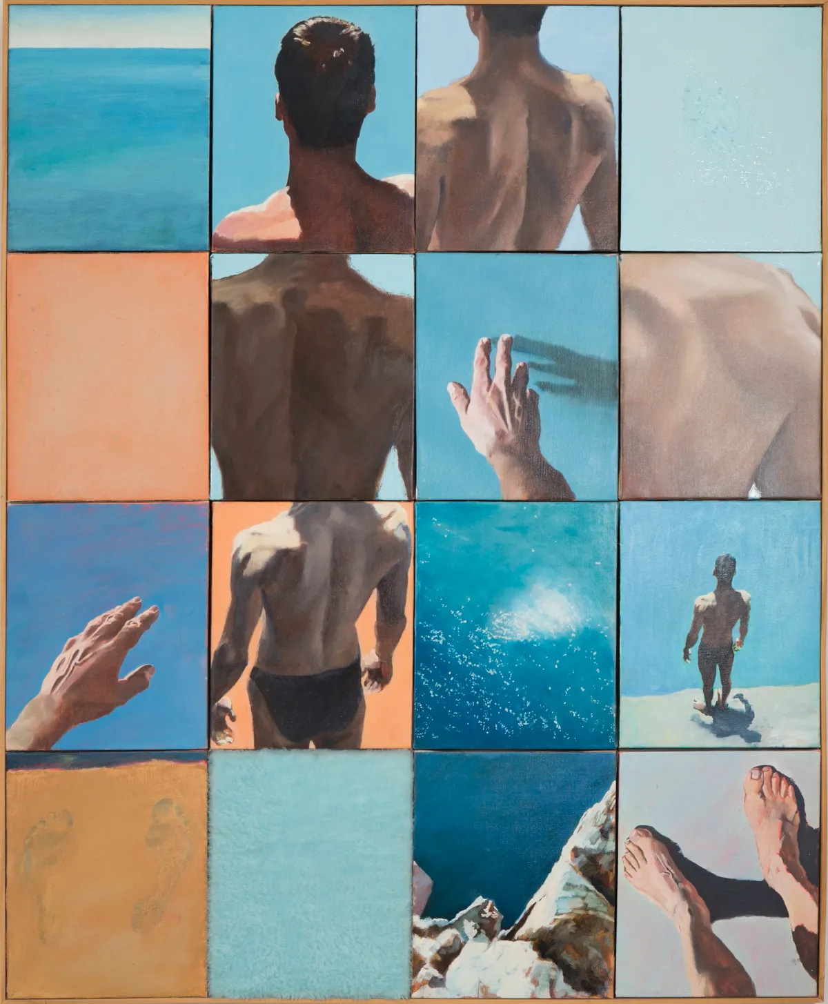 Diver 2001 Polyptych - Multi-panel Painting | Nicholas Stedman